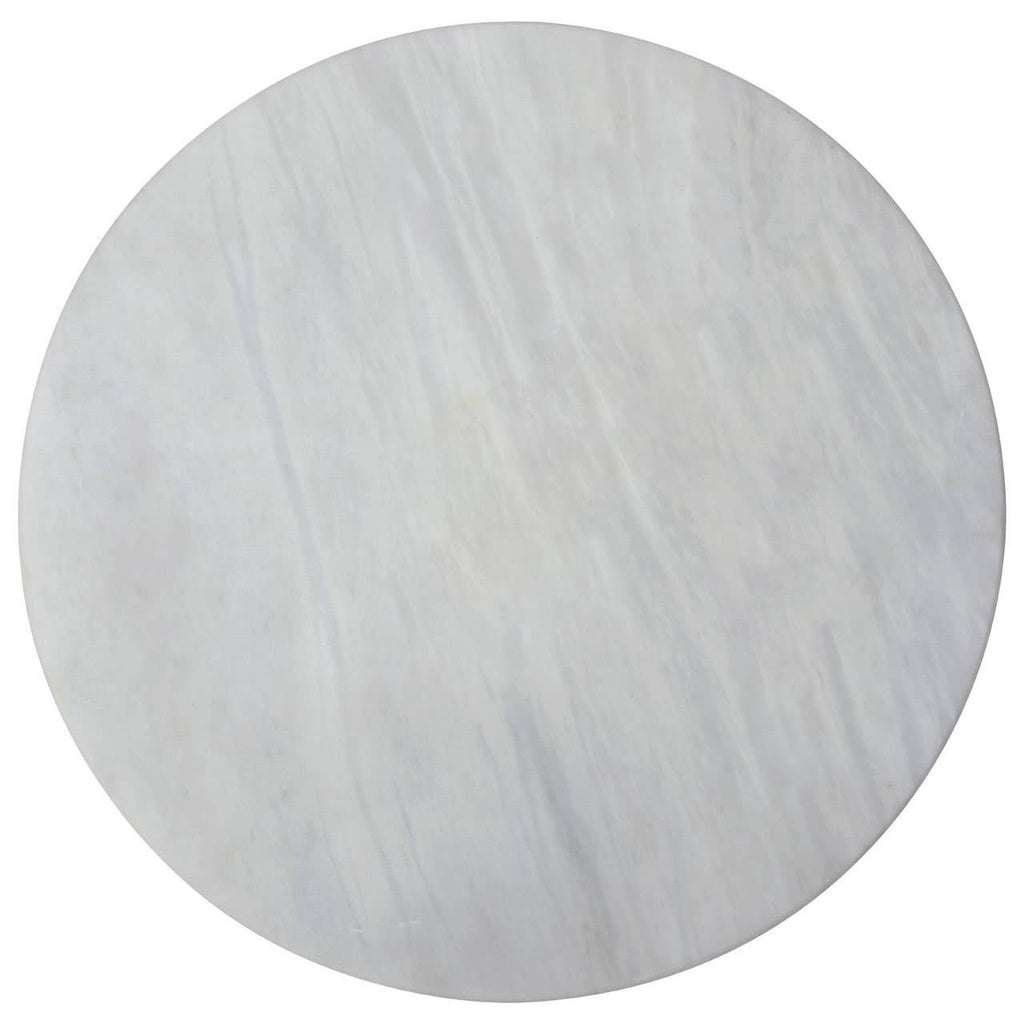 Salerno White Round Chopping and Serving Board