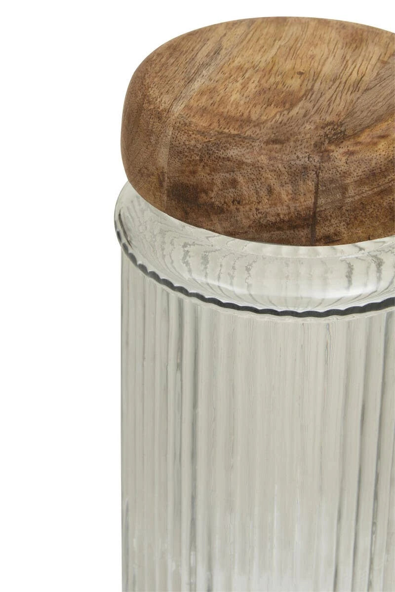 Garner Glass Storage Jar with Mango Wood Lid 2400ml
