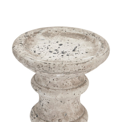 Small Stone Ceramic Column Candle Holder