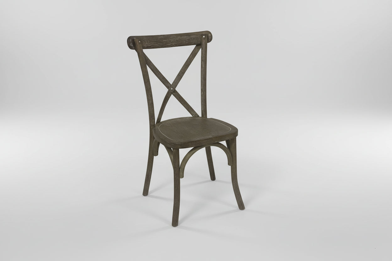 Light Oak Cross Back Dining Chair