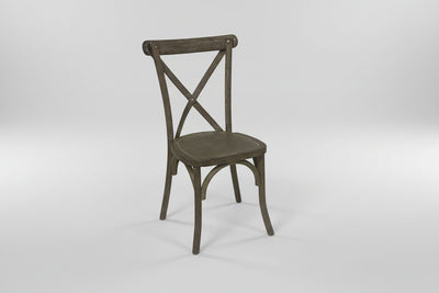 Light Oak Cross Back Dining Chair