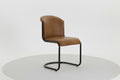 Billy Leather Curved Dining Chair