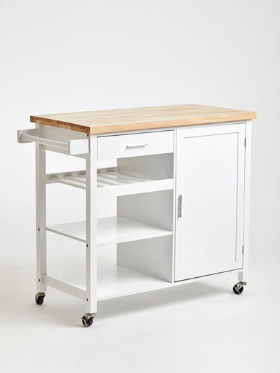 Frankfurt White Kitchen Trolley