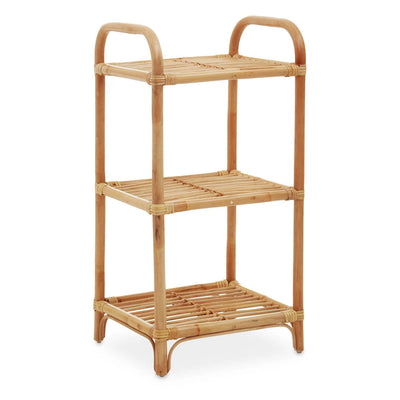 Mataram 3 Tier Natural Rattan Shelf Unit