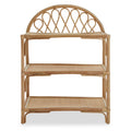 Mataram Three Tier Natural Rattan Shelf Unit
