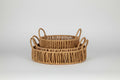 Large Loop Handle Set of 3 Round Trays